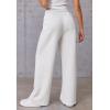 imageATHMILE Womens Wide Leg Sweatpants High Waisted Baggy Pants Fashion Teen Girl Drawstring Athletic JoggersWhite