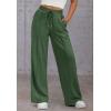 imageATHMILE Womens Wide Leg Sweatpants High Waisted Baggy Pants Fashion Teen Girl Drawstring Athletic JoggersXmas Green