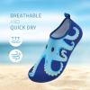 imageATHMILE Toddler Water Shoes for Kids Boys GirlsSwim Quick Dry Aqua Socks Little Kid Baby Youth Children NonSlip for Beach Pool Outdoor Sports WalkingBlue Octopus