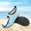 imageATHMILE Toddler Water Shoes for Kids Boys GirlsSwim Quick Dry Aqua Socks Little Kid Baby Youth Children NonSlip for Beach Pool Outdoor Sports WalkingCute Penguin