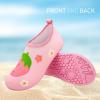 imageATHMILE Toddler Water Shoes for Kids Boys GirlsSwim Quick Dry Aqua Socks Little Kid Baby Youth Children NonSlip for Beach Pool Outdoor Sports WalkingPink Strawberry