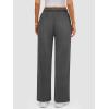 imageATHMILE Womens Sweatpants 2025 Baggy Wide Fleece Lined Straight Leg PantsBlack Grey