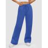 imageATHMILE Womens Sweatpants 2025 Baggy Wide Fleece Lined Straight Leg PantsBlue