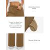 imageATHMILE Womens Sweatpants 2025 Baggy Wide Fleece Lined Straight Leg PantsCoffee Grey