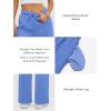 imageATHMILE Womens Sweatpants 2025 Baggy Wide Fleece Lined Straight Leg PantsGray Blue