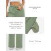 imageATHMILE Womens Sweatpants 2025 Baggy Wide Fleece Lined Straight Leg PantsGray Green