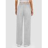 imageATHMILE Womens Sweatpants 2025 Baggy Wide Fleece Lined Straight Leg PantsGrey