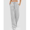imageATHMILE Womens Sweatpants 2025 Baggy Wide Fleece Lined Straight Leg PantsGrey