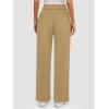 imageATHMILE Womens Sweatpants 2025 Baggy Wide Fleece Lined Straight Leg PantsLight Brown