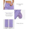 imageATHMILE Womens Sweatpants 2025 Baggy Wide Fleece Lined Straight Leg PantsLight Purple