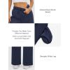 imageATHMILE Womens Sweatpants 2025 Baggy Wide Fleece Lined Straight Leg PantsNavy Blue