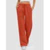imageATHMILE Womens Sweatpants 2025 Baggy Wide Fleece Lined Straight Leg PantsOrange