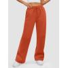 imageATHMILE Womens Sweatpants 2025 Baggy Wide Fleece Lined Straight Leg PantsOrange