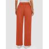 imageATHMILE Womens Sweatpants 2025 Baggy Wide Fleece Lined Straight Leg PantsOrange