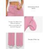 imageATHMILE Womens Sweatpants 2025 Baggy Wide Fleece Lined Straight Leg PantsPink