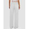 imageATHMILE Womens Sweatpants 2025 Baggy Wide Fleece Lined Straight Leg PantsWhite