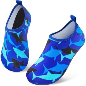imageATHMILE Toddler Water Shoes for Kids Boys GirlsSwim Quick Dry Aqua Socks Little Kid Baby Youth Children NonSlip for Beach Pool Outdoor Sports WalkingBlue Dolphin