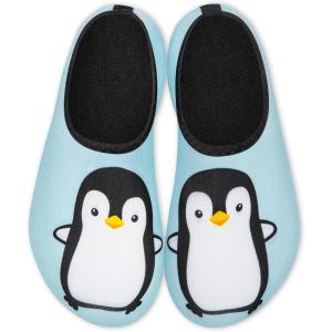 imageATHMILE Toddler Water Shoes for Kids Boys GirlsSwim Quick Dry Aqua Socks Little Kid Baby Youth Children NonSlip for Beach Pool Outdoor Sports WalkingCute Penguin