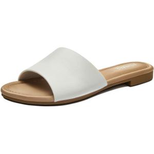 imageATHMILE Womens Sandals One Band Slipon Open Toe Flats Summer Dress Slides Sandals for Casual Party Wedding BeachBeige