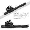 imageATHMILE Braided Womens Sandals Square Open Toe Fashion Slide Sandals Women Dressy Summer Flat Beach 2025 Size 611Black