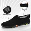 imageATHMILE Water Shoes for Women Men River Aqua Shoes Barefoot Sport QuickDry Adult Swim Shoes for Beach Lake Pool Hiking Surfing Kayaking Camping Size1black Stripe