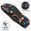 imageATHMILE Water Shoes for Women Men River Aqua Shoes Barefoot Sport QuickDry Adult Swim Shoes for Beach Lake Pool Hiking Surfing Kayaking Camping Size2black and White Radio Wave