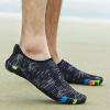 imageATHMILE Water Shoes for Women Men River Aqua Shoes Barefoot Sport QuickDry Adult Swim Shoes for Beach Lake Pool Hiking Surfing Kayaking Camping Size2black and White Radio Wave