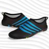 imageATHMILE Water Shoes for Women Men River Aqua Shoes Barefoot Sport QuickDry Adult Swim Shoes for Beach Lake Pool Hiking Surfing Kayaking Camping SizeBlue Bar Pinned Black