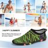 imageATHMILE Water Shoes for Women Men River Aqua Shoes Barefoot Sport QuickDry Adult Swim Shoes for Beach Lake Pool Hiking Surfing Kayaking Camping SizeBlack and Yellow Crossing