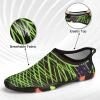 imageATHMILE Water Shoes for Women Men River Aqua Shoes Barefoot Sport QuickDry Adult Swim Shoes for Beach Lake Pool Hiking Surfing Kayaking Camping SizeBlack and Yellow Crossing
