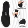 imageATHMILE Water Shoes for Women Men River Aqua Shoes Barefoot Sport QuickDry Adult Swim Shoes for Beach Lake Pool Hiking Surfing Kayaking Camping SizeBlack With Black