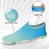 imageATHMILE Water Shoes for Women Men River Aqua Shoes Barefoot Sport QuickDry Adult Swim Shoes for Beach Lake Pool Hiking Surfing Kayaking Camping SizeGradate White Blue