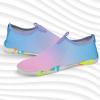 imageATHMILE Water Shoes for Women Men River Aqua Shoes Barefoot Sport QuickDry Adult Swim Shoes for Beach Lake Pool Hiking Surfing Kayaking Camping SizeGradate Pink Purple
