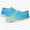 imageATHMILE Water Shoes for Women Men River Aqua Shoes Barefoot Sport QuickDry Adult Swim Shoes for Beach Lake Pool Hiking Surfing Kayaking Camping SizeGradate White Blue