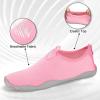 imageATHMILE Water Shoes for Women Men River Aqua Shoes Barefoot Sport QuickDry Adult Swim Shoes for Beach Lake Pool Hiking Surfing Kayaking Camping SizeLight Pink