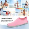 imageATHMILE Water Shoes for Women Men River Aqua Shoes Barefoot Sport QuickDry Adult Swim Shoes for Beach Lake Pool Hiking Surfing Kayaking Camping SizeLight Pink