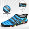 imageATHMILE Water Shoes for Women Men River Aqua Shoes Barefoot Sport QuickDry Adult Swim Shoes for Beach Lake Pool Hiking Surfing Kayaking Camping SizeN Pattern Royal Blue