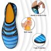 imageATHMILE Water Shoes for Women Men River Aqua Shoes Barefoot Sport QuickDry Adult Swim Shoes for Beach Lake Pool Hiking Surfing Kayaking Camping SizeN Pattern Royal Blue