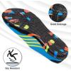 imageATHMILE Water Shoes for Women Men River Aqua Shoes Barefoot Sport QuickDry Adult Swim Shoes for Beach Lake Pool Hiking Surfing Kayaking Camping SizeYellow Bar Pinned Blue