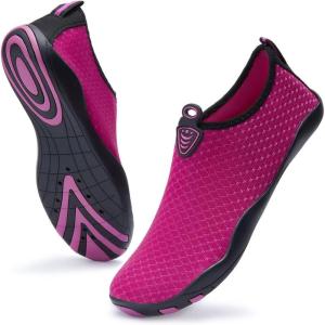 imageATHMILE Water Shoes for Women Men River Aqua Shoes Barefoot Sport QuickDry Adult Swim Shoes for Beach Lake Pool Hiking Surfing Kayaking Camping SizePurple