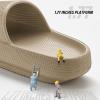imageATHMILE Cloud Slippers for Women Pillow Slides for Men Shower Shoes Thick Sole House Shoes for Bathroom Indoor Outdoor Summer Pool Swim Vacation Beach EssentialsNude