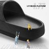 imageATHMILE Cloud Slippers for Women Pillow Slides for Men Shower Shoes Thick Sole House Shoes for Bathroom Indoor Outdoor Summer Pool Swim Vacation Beach EssentialsBlack