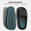 imageATHMILE Cloud Slippers for Women Pillow Slides for Men Shower Shoes Thick Sole House Shoes for Bathroom Indoor Outdoor Summer Pool Swim Vacation Beach EssentialsBlack