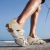 imageATHMILE Water Shoes Women Men Water Shoes Quick Dry Barefoot Shoes Slip on Beach Swim Outdoor Camp Lake Pool River Aqua ShoesA Beige