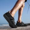 imageATHMILE Water Shoes Women Men Water Shoes Quick Dry Barefoot Shoes Slip on Beach Swim Outdoor Camp Lake Pool River Aqua ShoesA Black