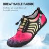 imageATHMILE Water Shoes for Women Men Wide Toe NonSlip Barefoot Aqua Beach Shoes QuickDry for Swimming Kayaking Lake Pool River Hiking Surfing Boating Fishing Diving Cruise Ship EssentialsRose
