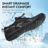 imageATHMILE Water Shoes for Women Men Wide Toe NonSlip Barefoot Aqua Beach Shoes QuickDry for Swimming Kayaking Lake Pool River Hiking Surfing Boating Fishing Diving Cruise Ship EssentialsBlack