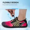 imageATHMILE Water Shoes for Women Men Wide Toe NonSlip Barefoot Aqua Beach Shoes QuickDry for Swimming Kayaking Lake Pool River Hiking Surfing Boating Fishing Diving Cruise Ship EssentialsRose
