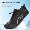 imageATHMILE Water Shoes for Women Men Wide Toe NonSlip Barefoot Aqua Beach Shoes QuickDry for Swimming Kayaking Lake Pool River Hiking Surfing Boating Fishing Diving Cruise Ship EssentialsBlack