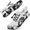 imageATHMILE Water Shoes for Women Men Wide Toe NonSlip Barefoot Aqua Beach Shoes QuickDry for Swimming Kayaking Lake Pool River Hiking Surfing Boating Fishing Diving Cruise Ship EssentialsWhite